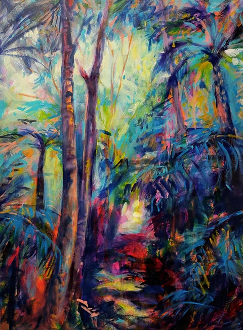 Guided by Inner Light_Acrylics on canvas, framed_93 x 123 cm_$2500.jpg