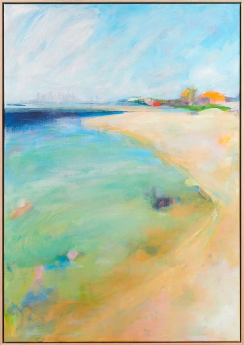 Expressive and colourful landscape painting