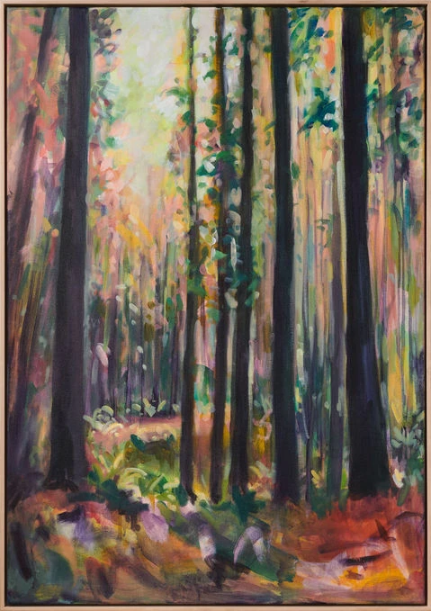 Expressive and colourful landscape painting