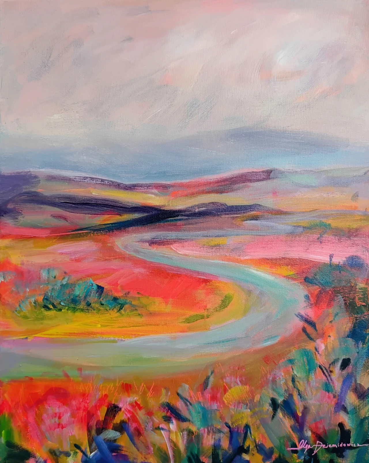 In joyous flow